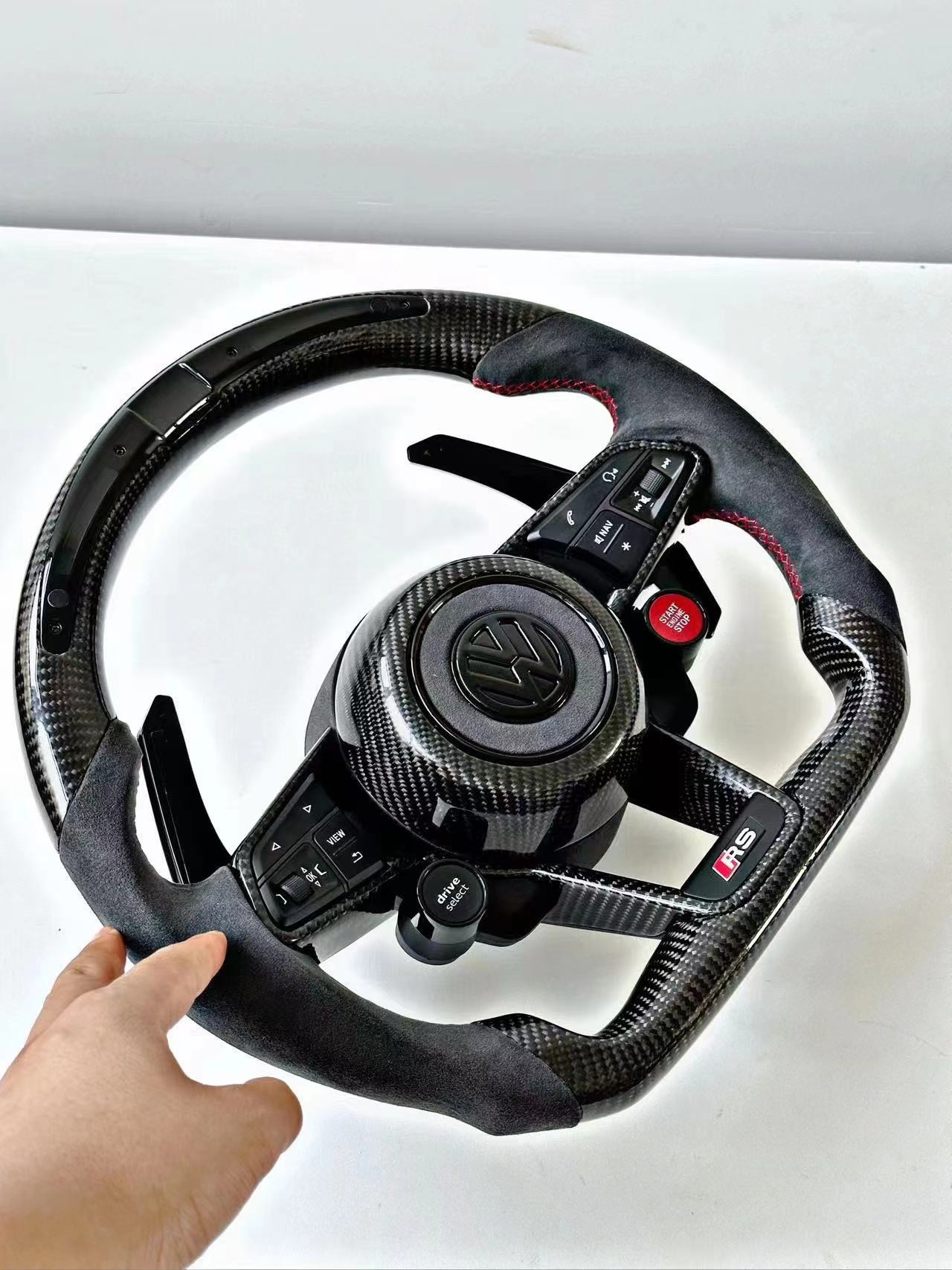Versatile Volkswagen R8/RS/GTI/Golf R Multi-Function LED Steering Wheel MQBPQ Support