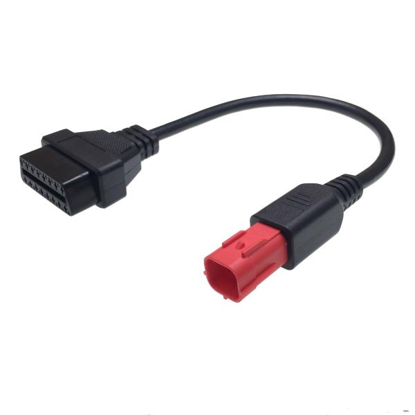 OEM OBD2 Motorcycle Adapter Cable 16Pin OBD Female To 6 Pin Motorcycle Diagnostic Cable Replacement
