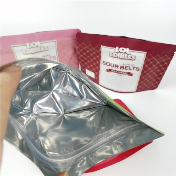 Подгонянная сумка конфеты пластиковой ягоды Mylar Ziplock Smellproof печений Resealable дикой первоначальная