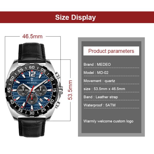 SHX Men's Quartz Watch · Customizable Logo | OEM/ODM