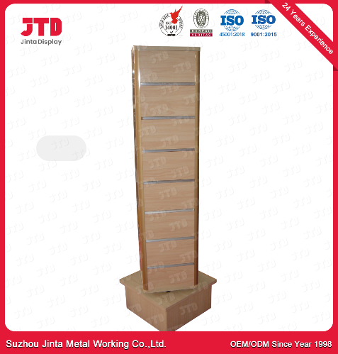 Lighting Display Supermarket Shelving Glasses Cabinet In Showroom