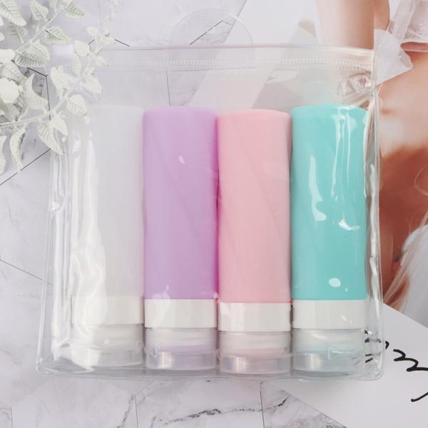90 ML Silicone Travel hand sanitizer Bottles Set Shampoo Lotion Conditioner