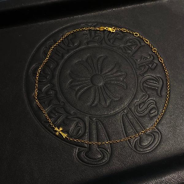 925 Sterling Silver Cross Necklace with Gold-Plated Finish and S925 Logo in 42cm Length