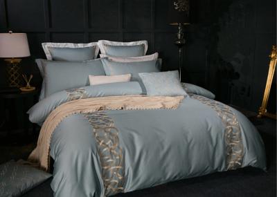 Fashionable Blue Modern Duvet Covers 4 Pcs Twin / Queen / King Size OEM