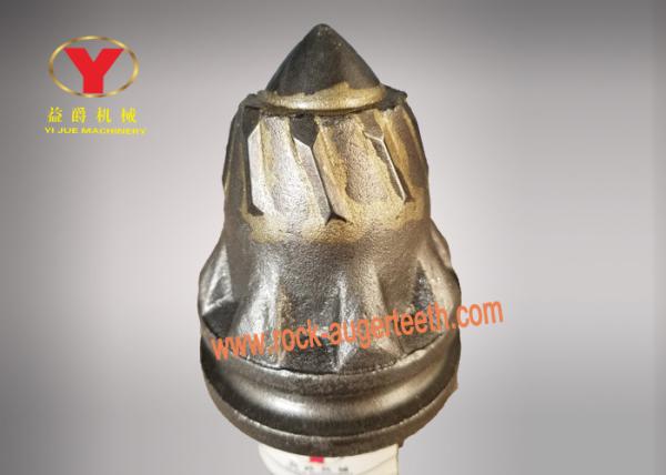 Eight Piece Robe Rock Auger Bullet Teeth 125mm Height For Coal Mining
