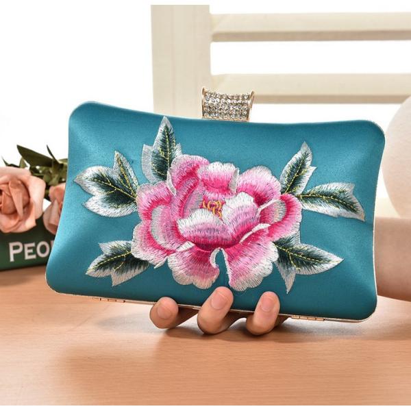 European and American vintage evening bags embroidered clutch bride