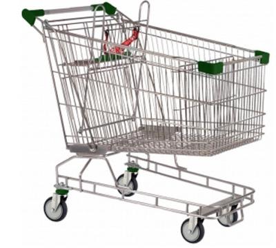 Popular Supermarket Shopping Carts Australian Type Zinc Plated