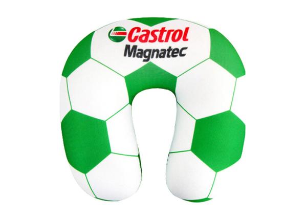 Soft Classic U Shape Microbeads Airplane Neck Pillow Football Pattern Custom Color