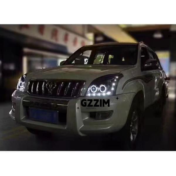 Lumières modifiées pour voiture Lumière avant lacrymogène Lumière de tête pour Toyota Prado 2003-2008 Type 3