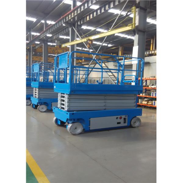 Anti Dropping Two Man Scissor Lift Equipment , Electric Scaffold Lift Panels Control