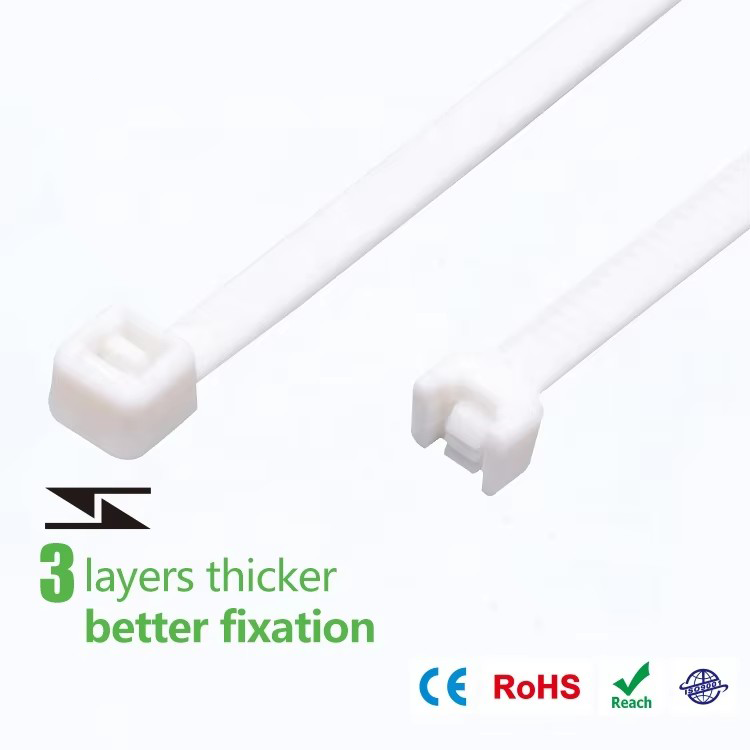 Small 2.6*100MM Custom Plastic Zip Tie Flame Retardant Self-Locking Wire Cable Nylon Material With CE Certification