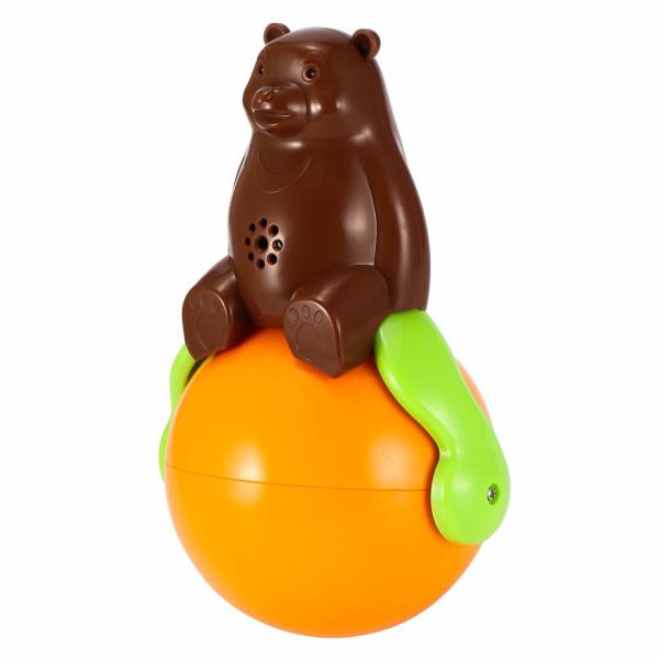 Speakers Tumbler Cute Pet Toys Sound And Light Ball Bear 4.2V With Led Light