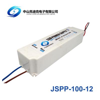 Alojamento plástico 12V 100W IP67 SMPS impermeável para a iluminação do diodo emissor de luz