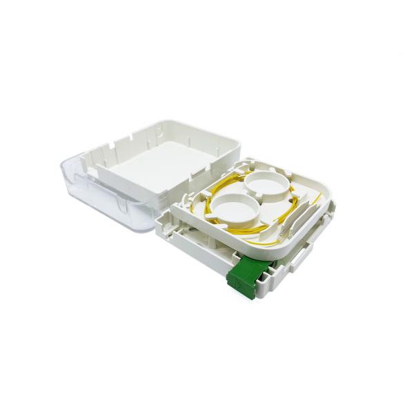 1 Port Customer Wall Outlet Fiber Terminal Box Faceplate SC / APC Connectors