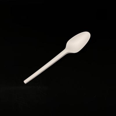 4,5 4,7 colheres de chá plásticas pequenas, colher de café Compostable de 100%