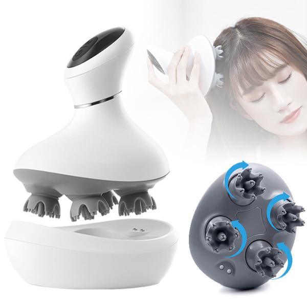 4 Head Electric Shampoo Brush Stress Relief Handheld Head Massage Machine 5W
