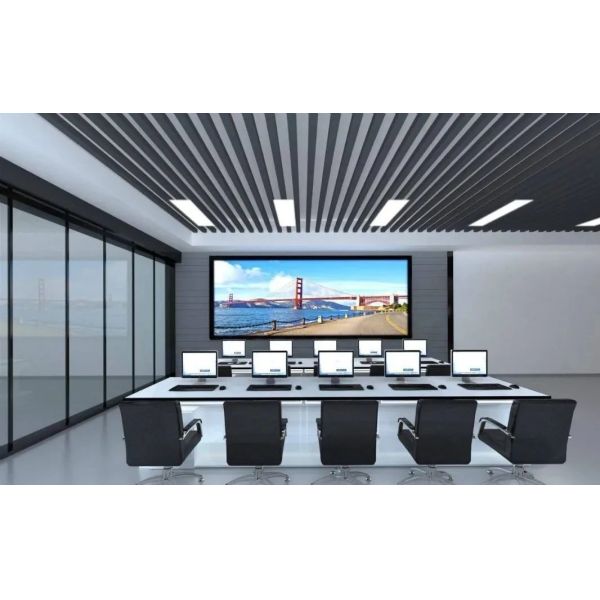 Structure intégrée légère Affichage LED fixe intérieur avec entretien complet à l'avant pour les églises et les magasins de détail