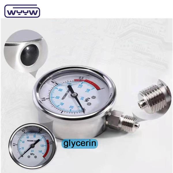 Манометр высокого давления в автоклаве из нержавеющей стали