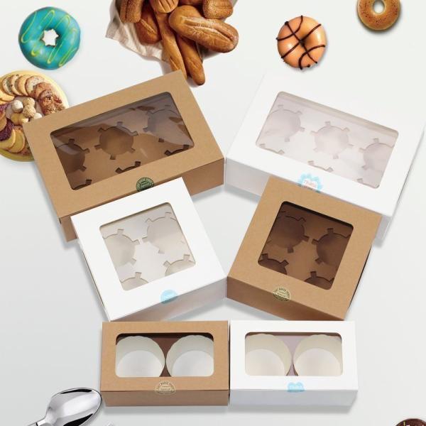 Paper Cupcake Boxes with Lining 12 Hole Package Size 57.00cm * 47.00cm * 37.00cm