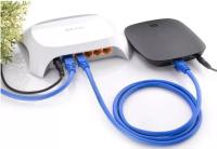 Patch Cord Ethernet 0,5m FTP CAT6 Rj45 Conector Revestimento de PVC Isolamento HDPE