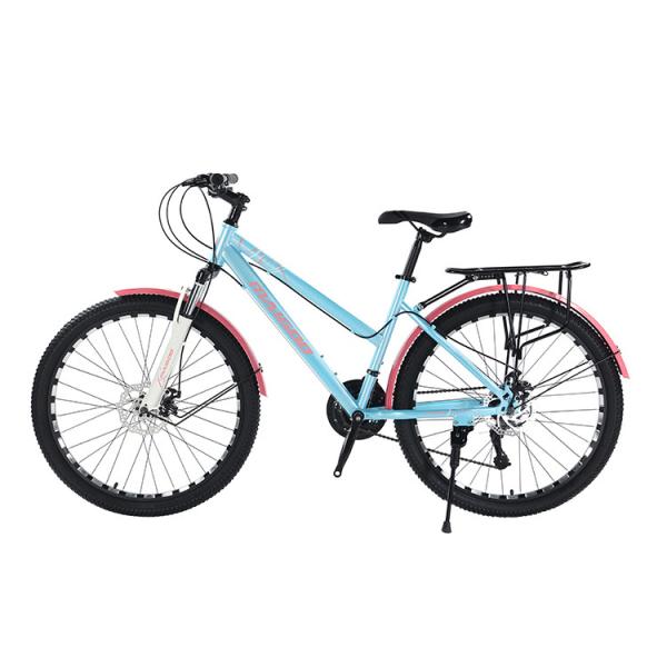 Freio de disco mecânico 21 velocidades Estrutura de aço bicicleta de estrada de montanha para bicicleta de viagem da cidade