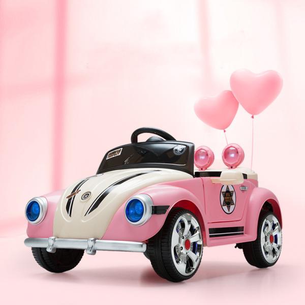 Escarabajo de los niños de paseo eléctrico en el coche 4 ruedas Princesa rosa cartón tamaño 101 * 54.5 * 33CM