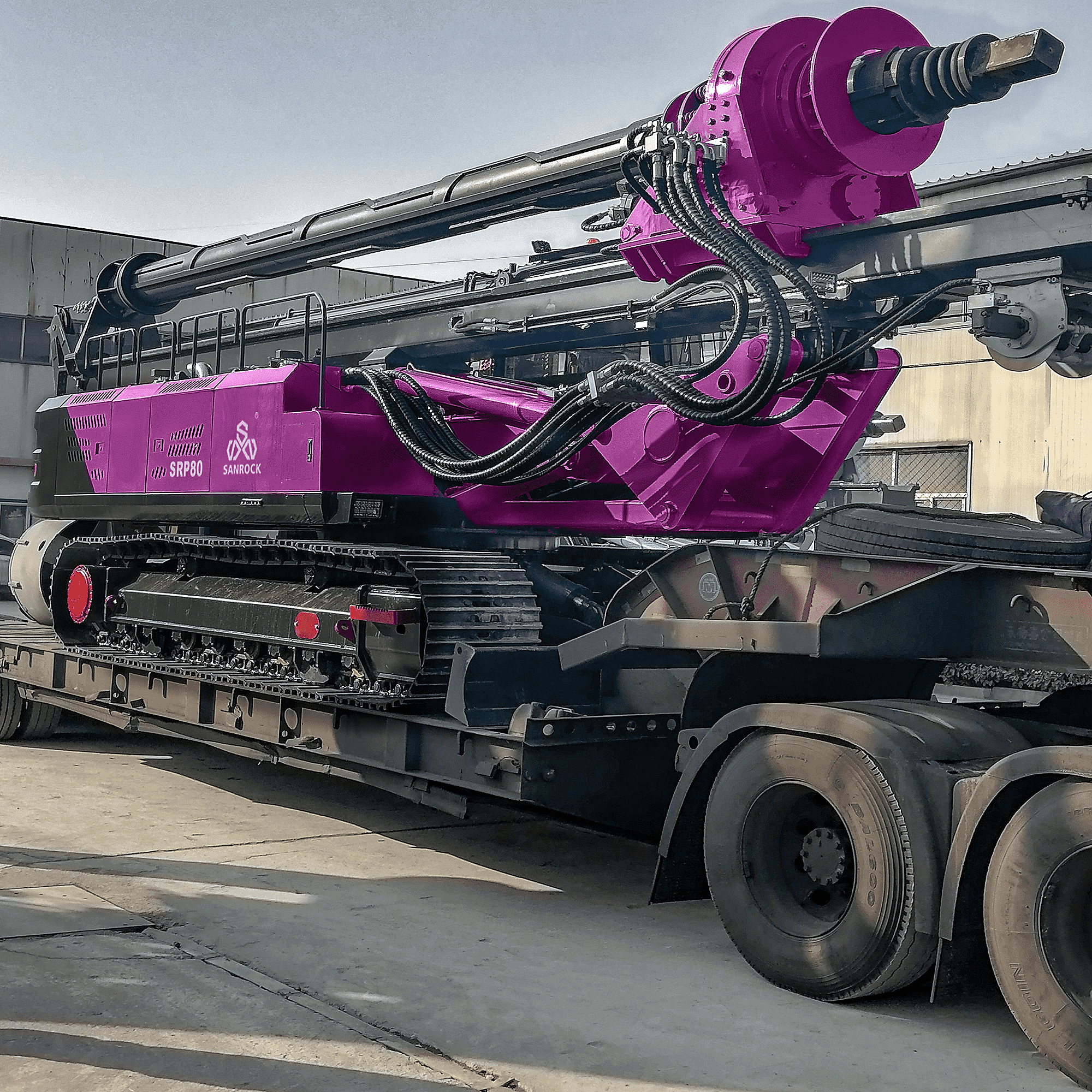 Impact Rotary Drill Rig Infrastructure Projects Construction Machine Mobile Drilling Rig