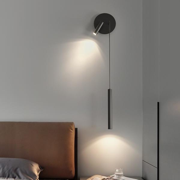 Bedside chandelier modern bedroom living room sofa background wall lamp pendant spotlight hotel villa Nordic atmosphere