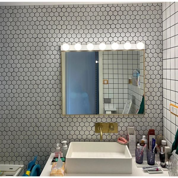 Bathroom Decor Mirror Light Dimming Cabinet Makeup Lights ball Around Mirror Wall Lamps (WH-MR-77)