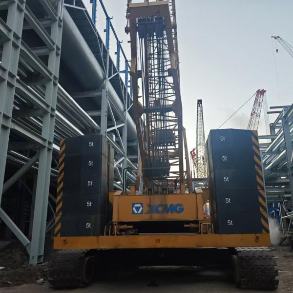 Second Hand 200T Crawler Crane In Good Working Condition Hydraulic Crawler 1.5km