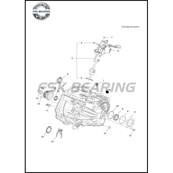 Clutch Release Bearing 55563645 510010110 For Buick Regal 1.6T Clutch Kit