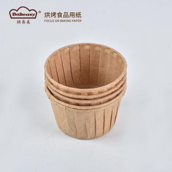 Rolled Rim Muffin Cup for Cupcakes Greaseproof & Disposable Premium Food-Grade Liners