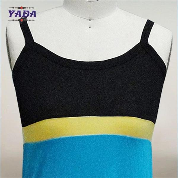 Девушки спагетти ремень обыденная радуга длинная элегантное лето линия юбка напечатана макси цветочное платье для девочек