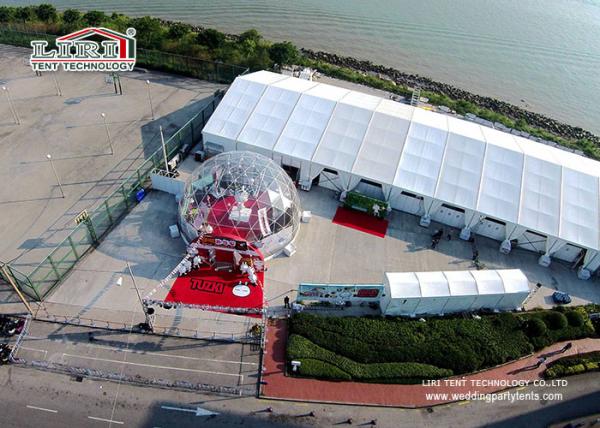 500 People Outdoor Event Party Tent with Stage , Event Marquee with Windows