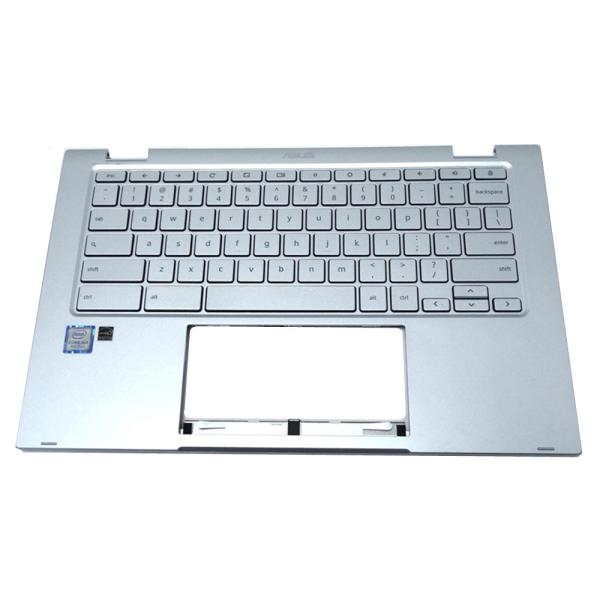 90NX02G1-R31US0 Asus Chromebook 14 C433TA/Flip C433 Palmrest com teclado Casca superior Prata