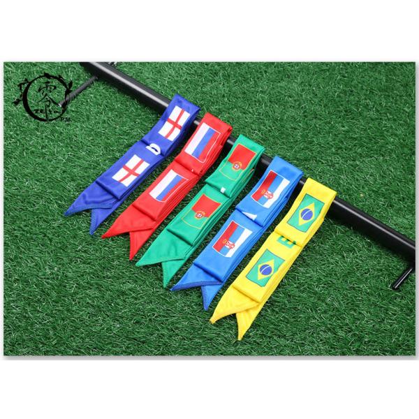 Colorful Design World Cup Russia Flag Logo Headband Wrist Band Hair Band with Custom Logo