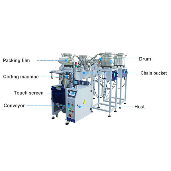 fastener nuts bolts multi-function automatic furniture screw counting packaging machines four vibrating feeder packing machine