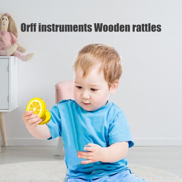 Juguetes musicales de madera para el bebé de los niños que agarra a Montessori educativo