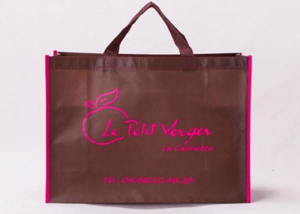 Polyester Or Cotton Non Woven Grocery Bags Gravure Printing For Easy Storage And Travel Carry