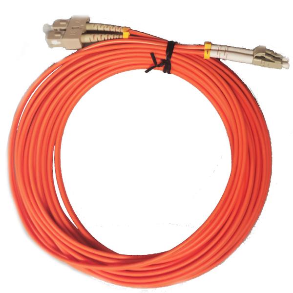 MM DX SC UPC to LC UPC Optical Fiber Patch Cord 3.0mm 10m62.5/125
