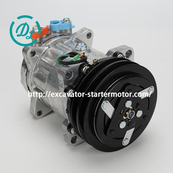 KATO HD512-1 Air Conditioning Compressor SD7H15 R134a Excavator