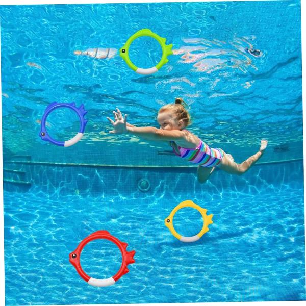 Outdoor Sport Summer Toys Swimming Fish Ring Diving Rings Water Toys Rings Children Underwater Sports Play Set Kids Diving Toys