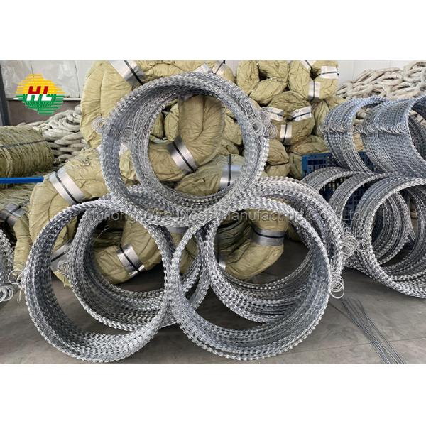 Hot Dipped Galvanized Concertina Wire Fencing 2.0 2.5 2.8mm Diameter