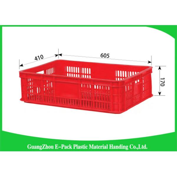 Economic Plastic Stacking Crates , Recyclable Industrial Plastic Crates Space