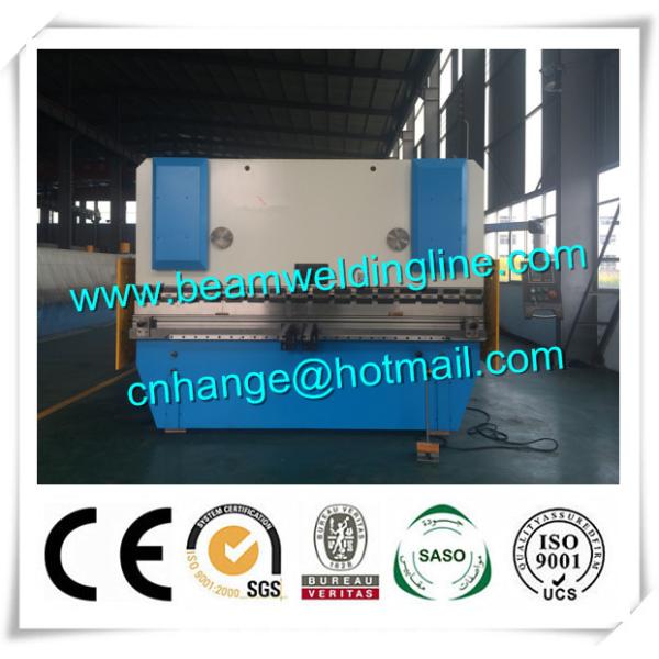 WC67Y 300t / 3200 Hydraulic Press Brake Machine , Steel Bending Machine Delem System