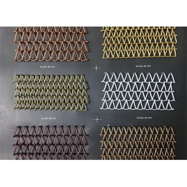 1.2mm Thick 6mm Hole Chainlink Steel Mesh Curtain Oem