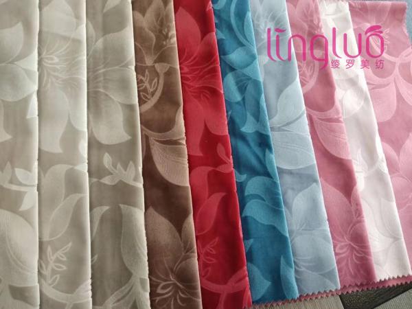 Printed Holland Velvet Fabric For Living Room Embossed Sofa Protectors
