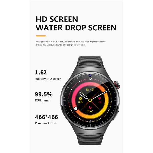 Eraysun 4G Smartwatch GPS NFC Amoled Screen Dual Camera Video Call Play Store Google Apps IP67 2+16GB Android B14 Smart Watches