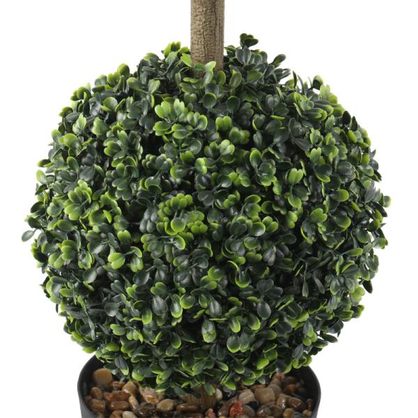 bolas artificiais da planta do PE de 42cm, do buxo artificial do falso da bola do Topiary da planta dos PP bolas decorativas