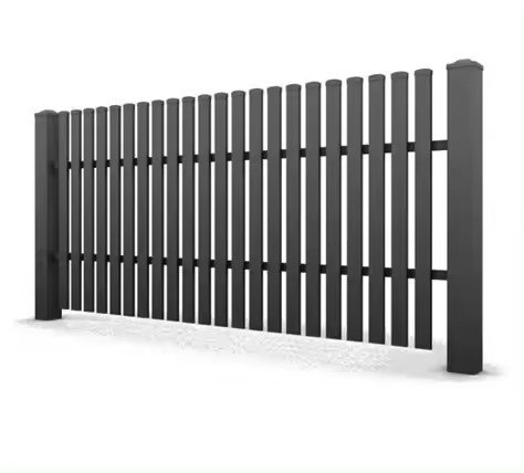 Modern Garden Aluminum Horizontal Fence Screen Privacy Fence Flat Noodles